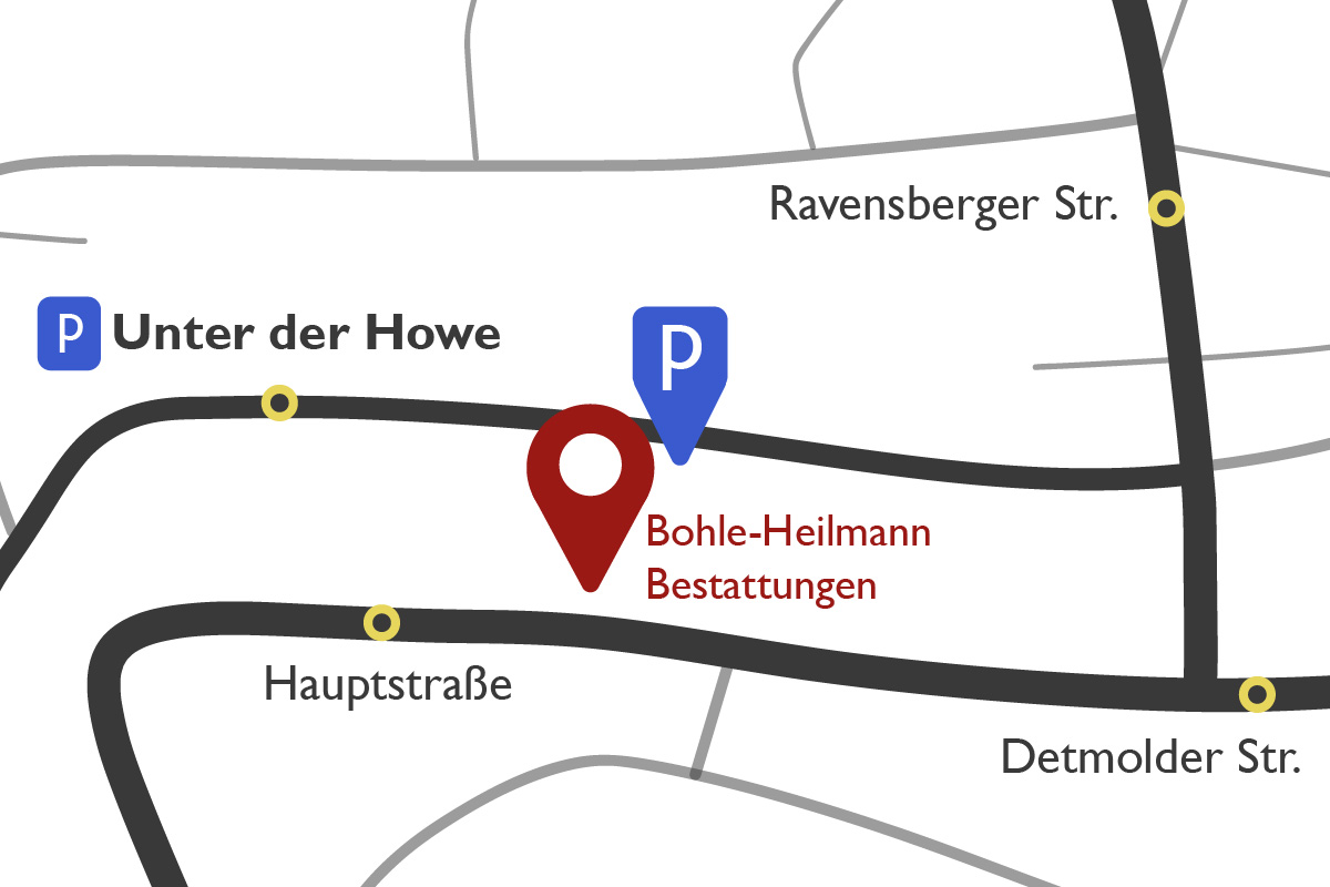 Parkplatz Bohle-Heilmann zu erreichen über "Unter der Howe"